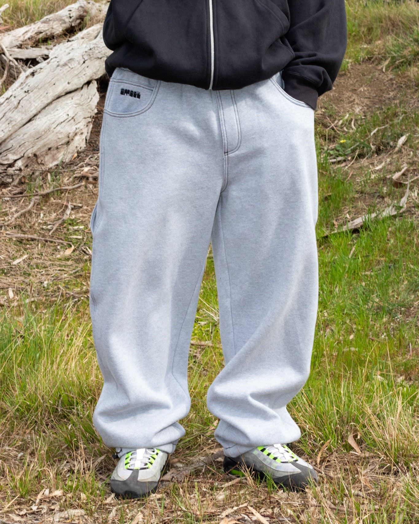 baggy sweatpants - grey