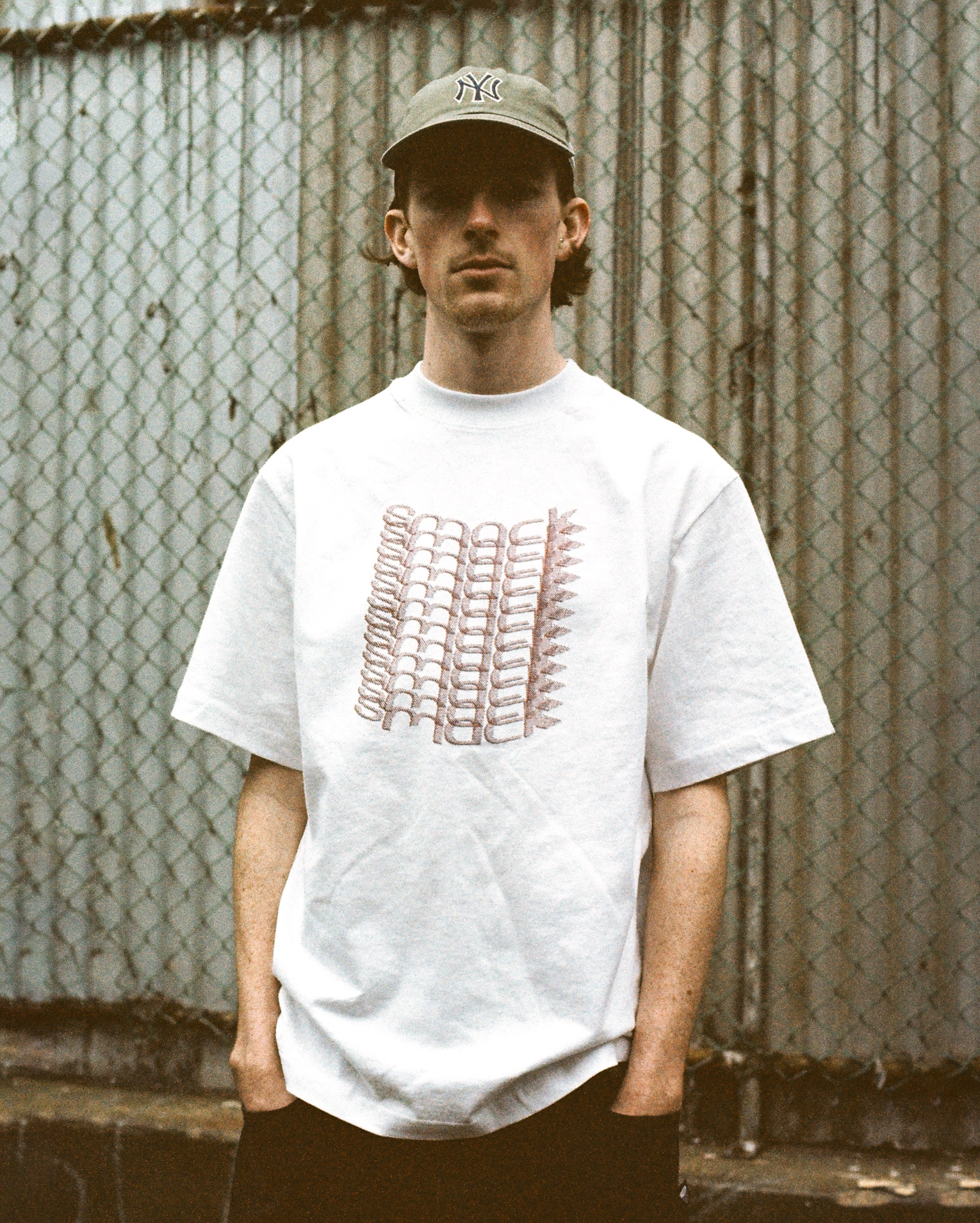 warped t-shirt - white
