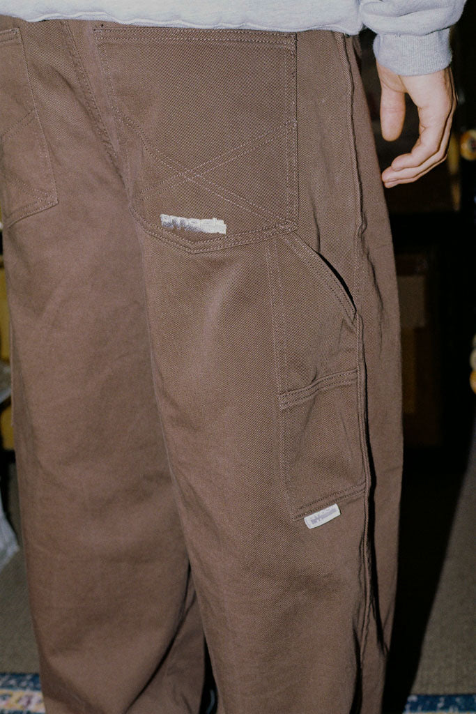 twill pants 13 oz - chocolate brown