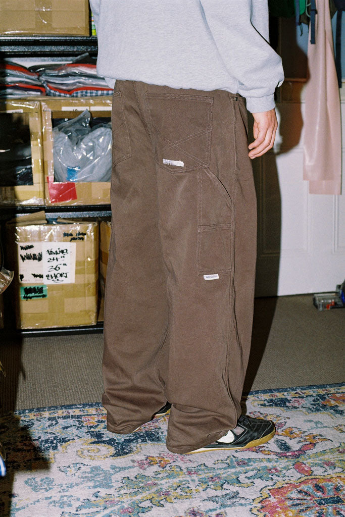 twill pants 13 oz - chocolate brown