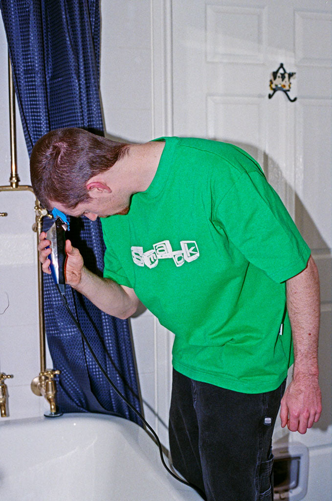 t-shirt television - emerald green