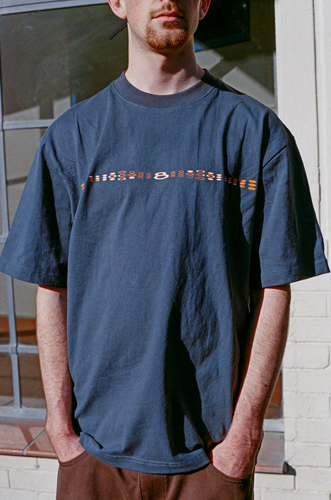t-shirt pulsar - slate blue