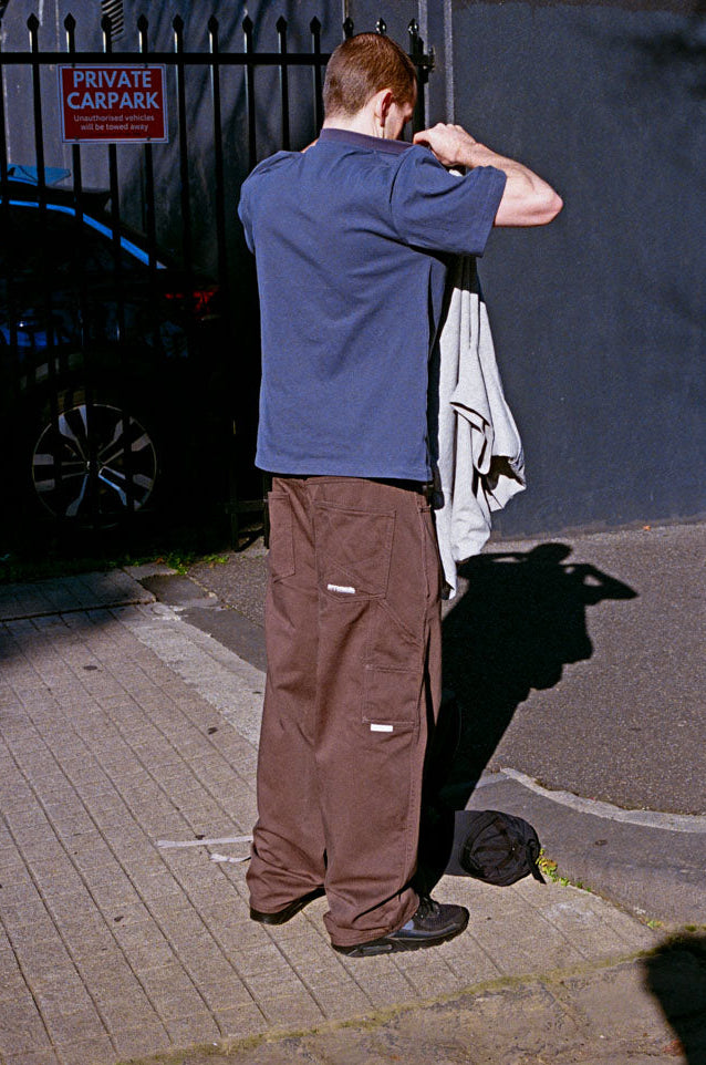 twill pants 13 oz - chocolate brown