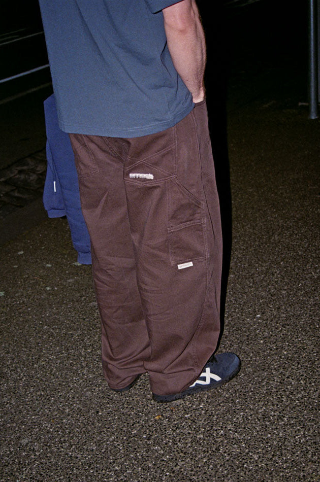 twill pants 13 oz - chocolate brown