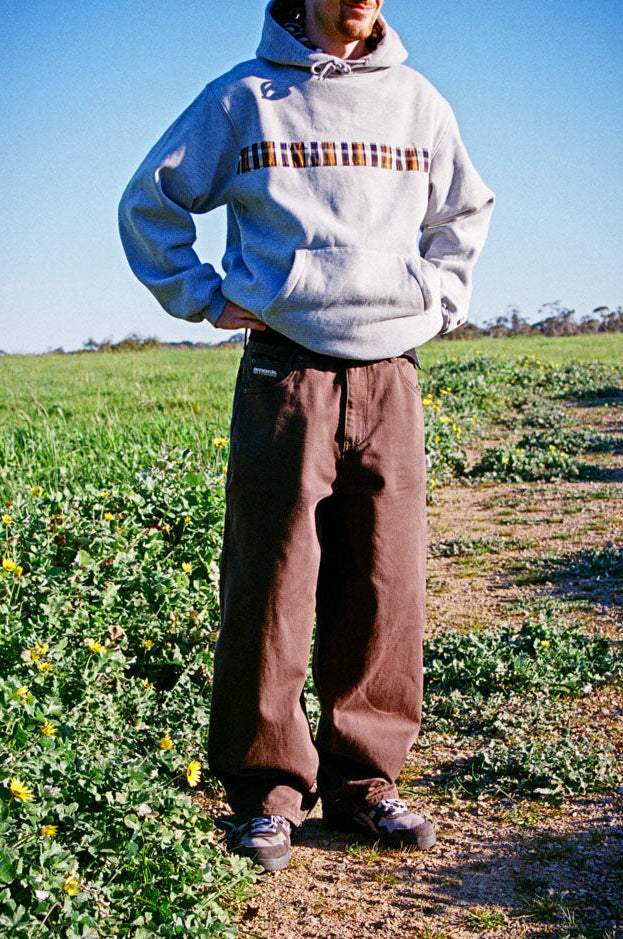 twill pants 13 oz - chocolate brown