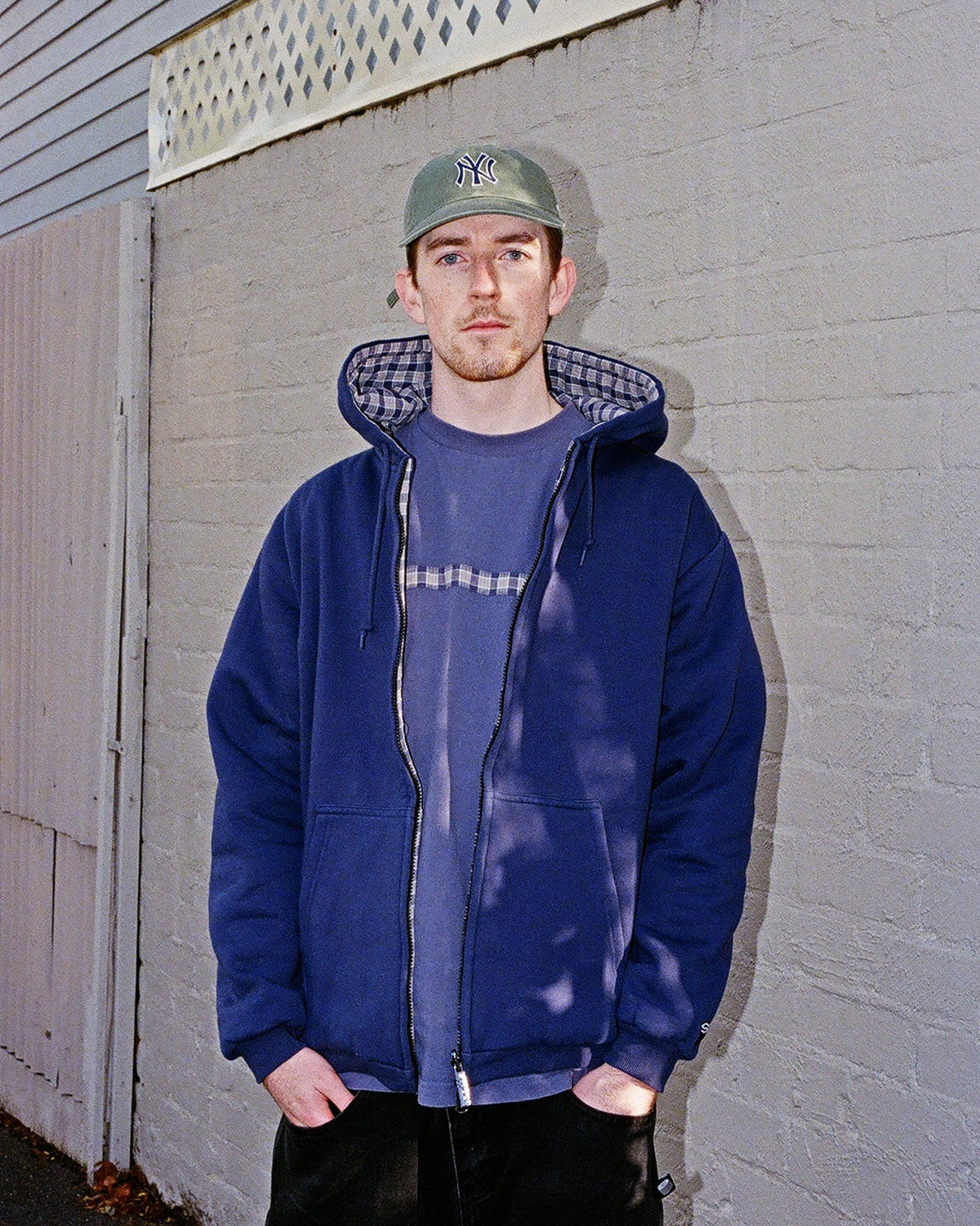 hoodie reversible zip up