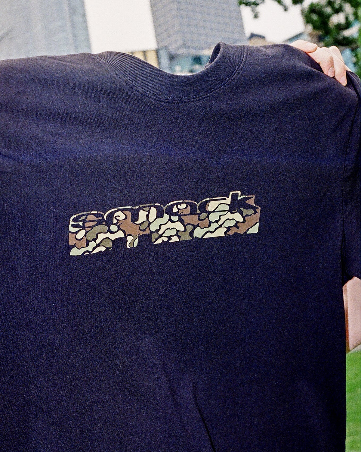 t-shirt camo sunken - black