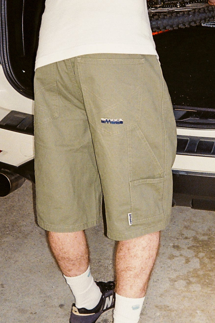 twill shorts - washed army