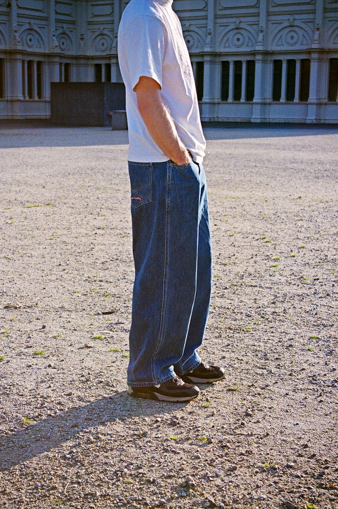 denim jeans barbwire - washed indigo