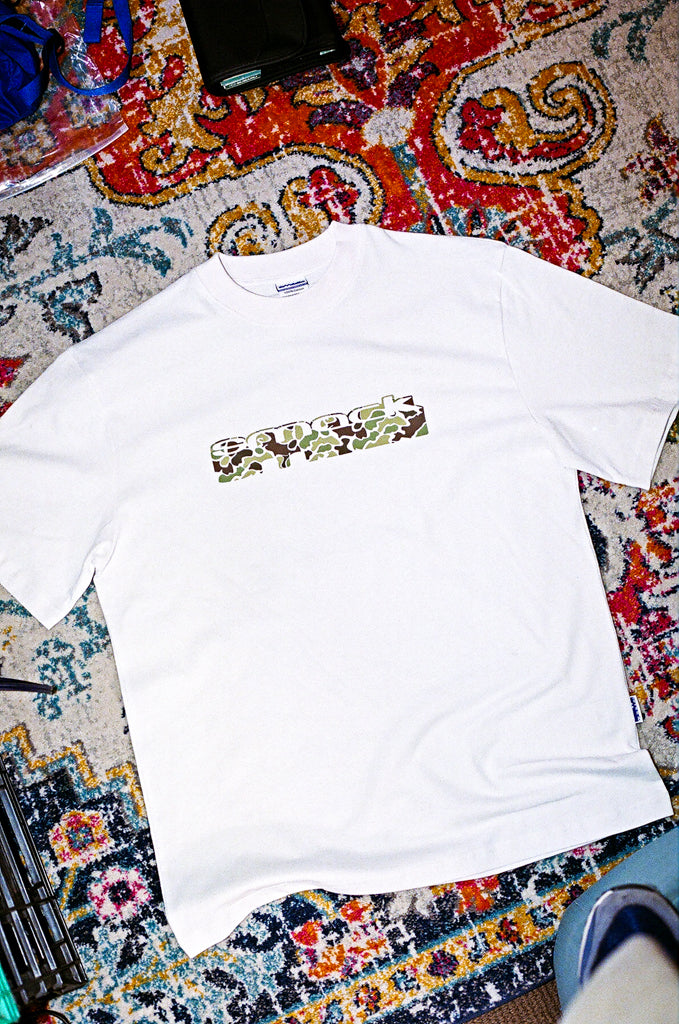t-shirt camo sunken - white