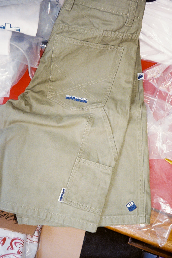 twill shorts - washed army