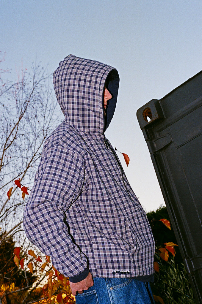 hoodie reversible zip up