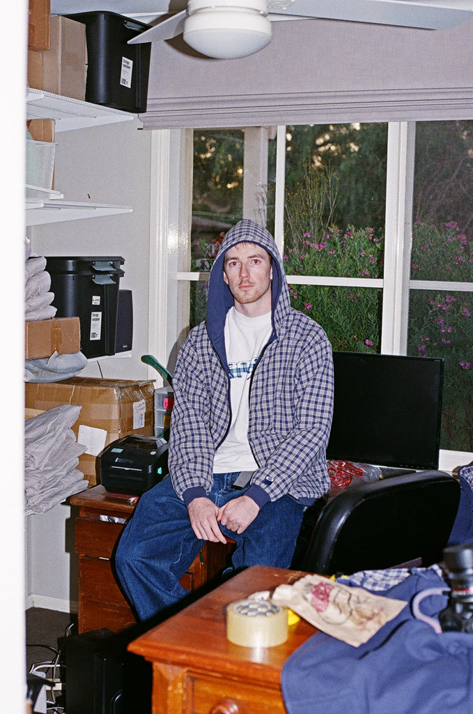 hoodie reversible zip up