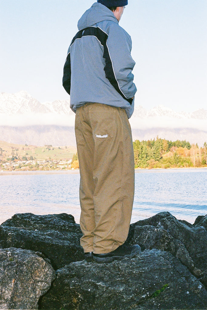 twill pants - caramel
