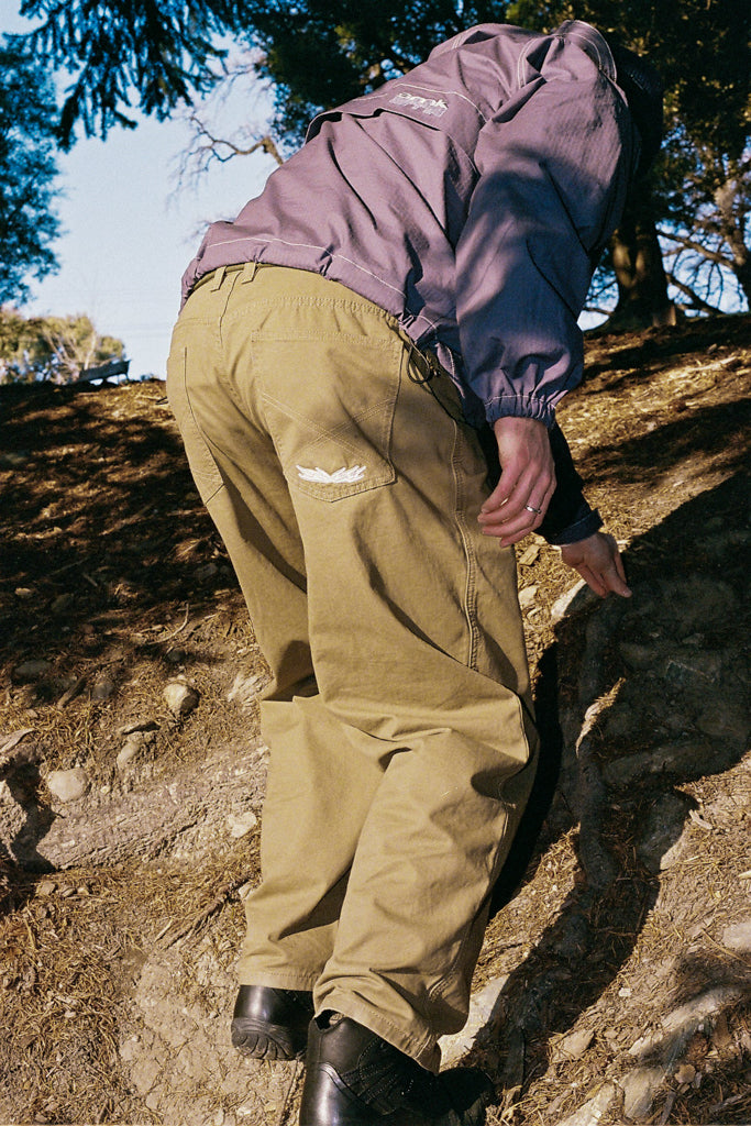 twill pants - caramel