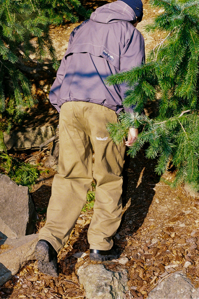 twill pants - caramel