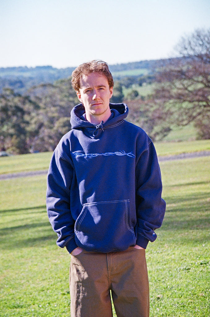 hoodie barbwire - contrast stitch