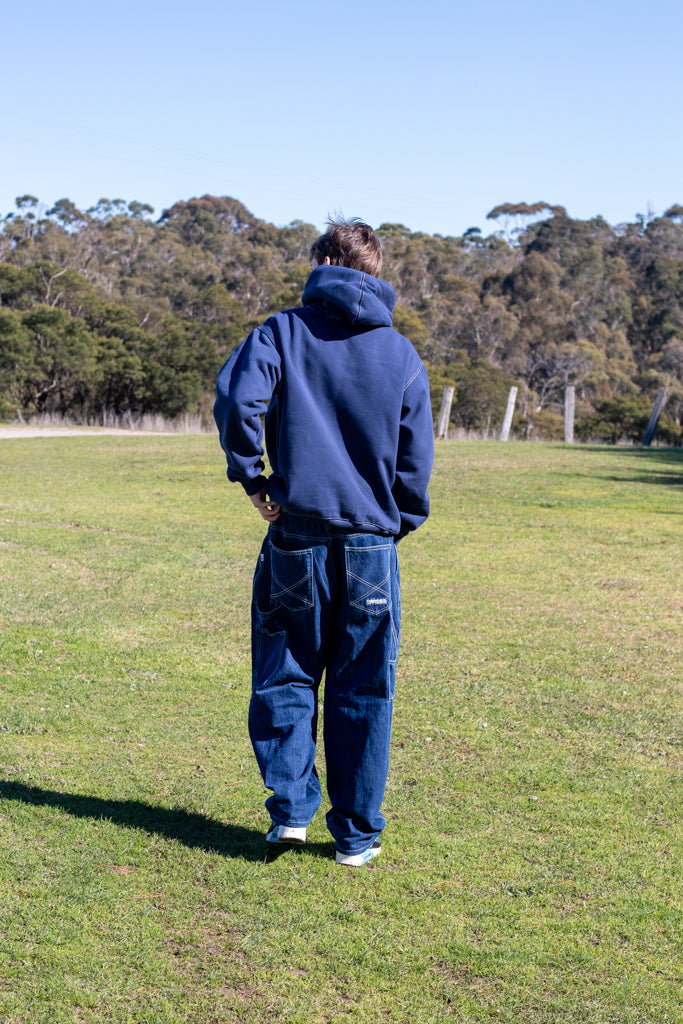 hoodie barbwire - contrast stitch