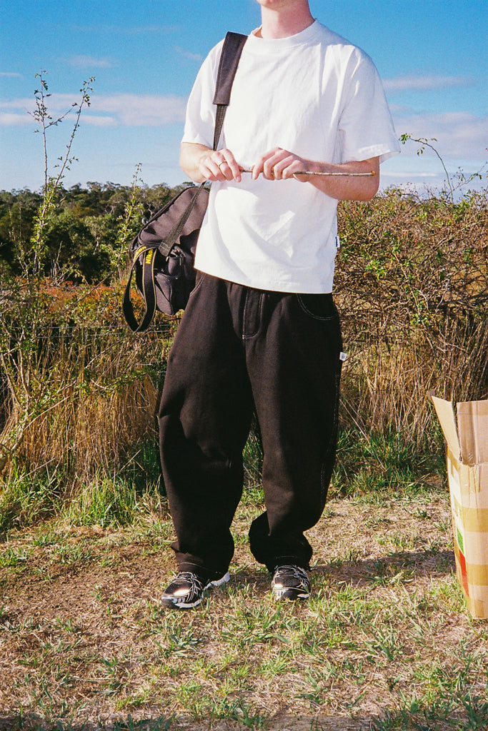 baggy sweatpants - black