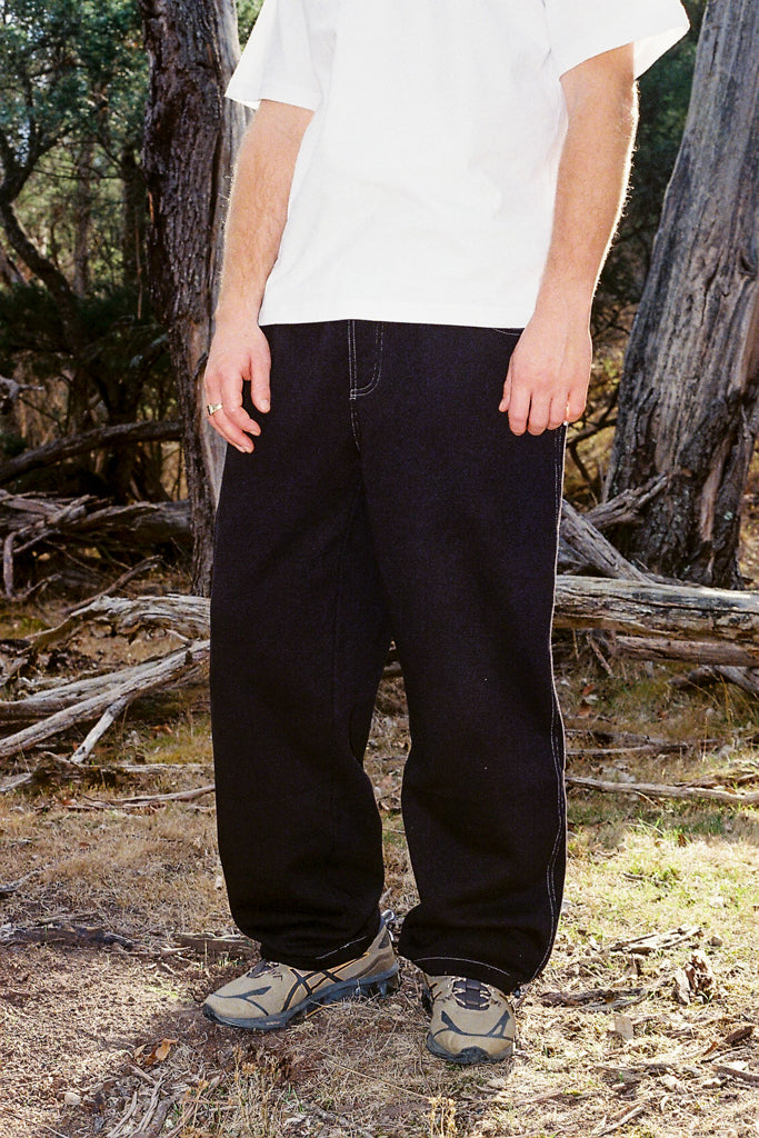 baggy sweatpants - black