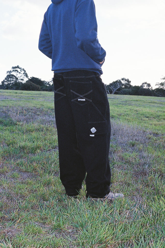 baggy sweatpants - black