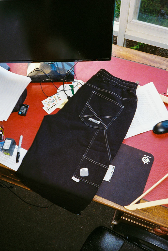 baggy sweatpants - black