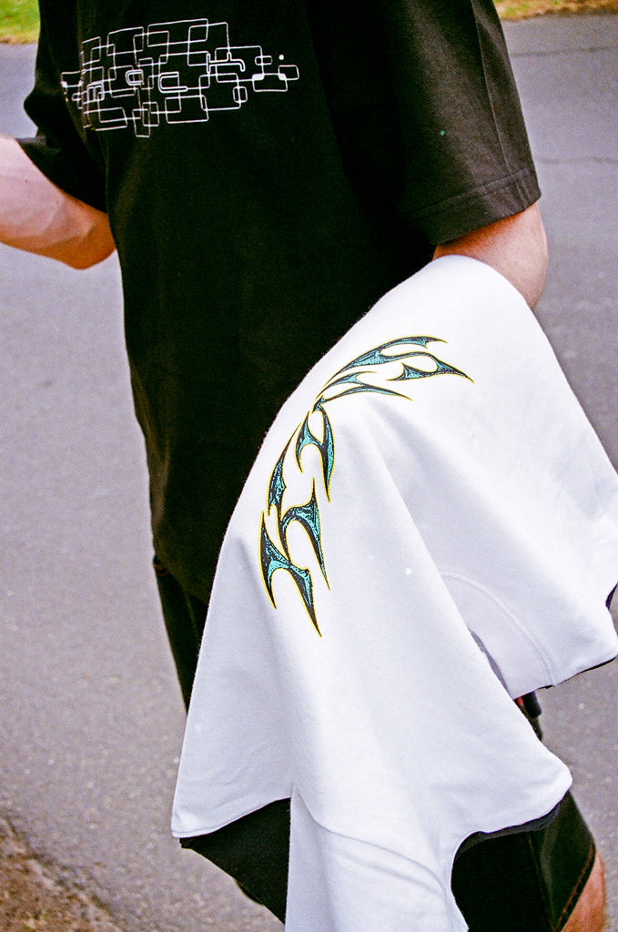 t-shirt smk metal - white