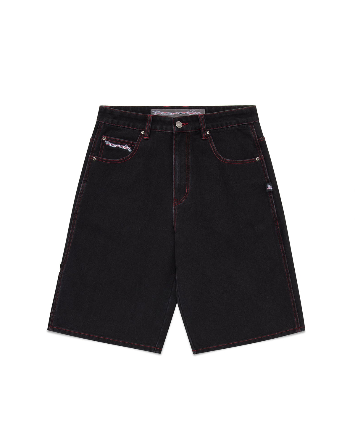 black barbwire shorts