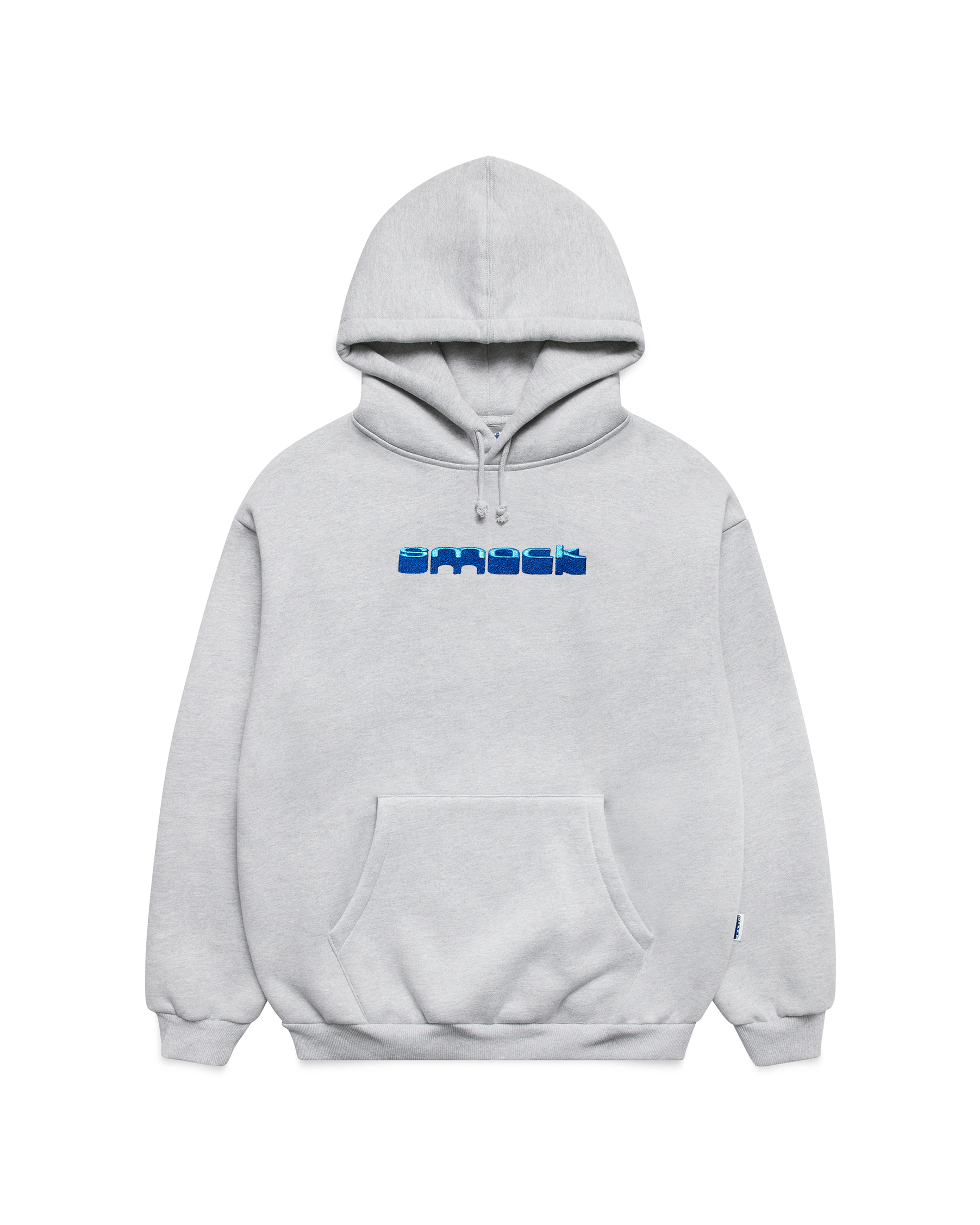 sunken embroidered hoodie - ash grey