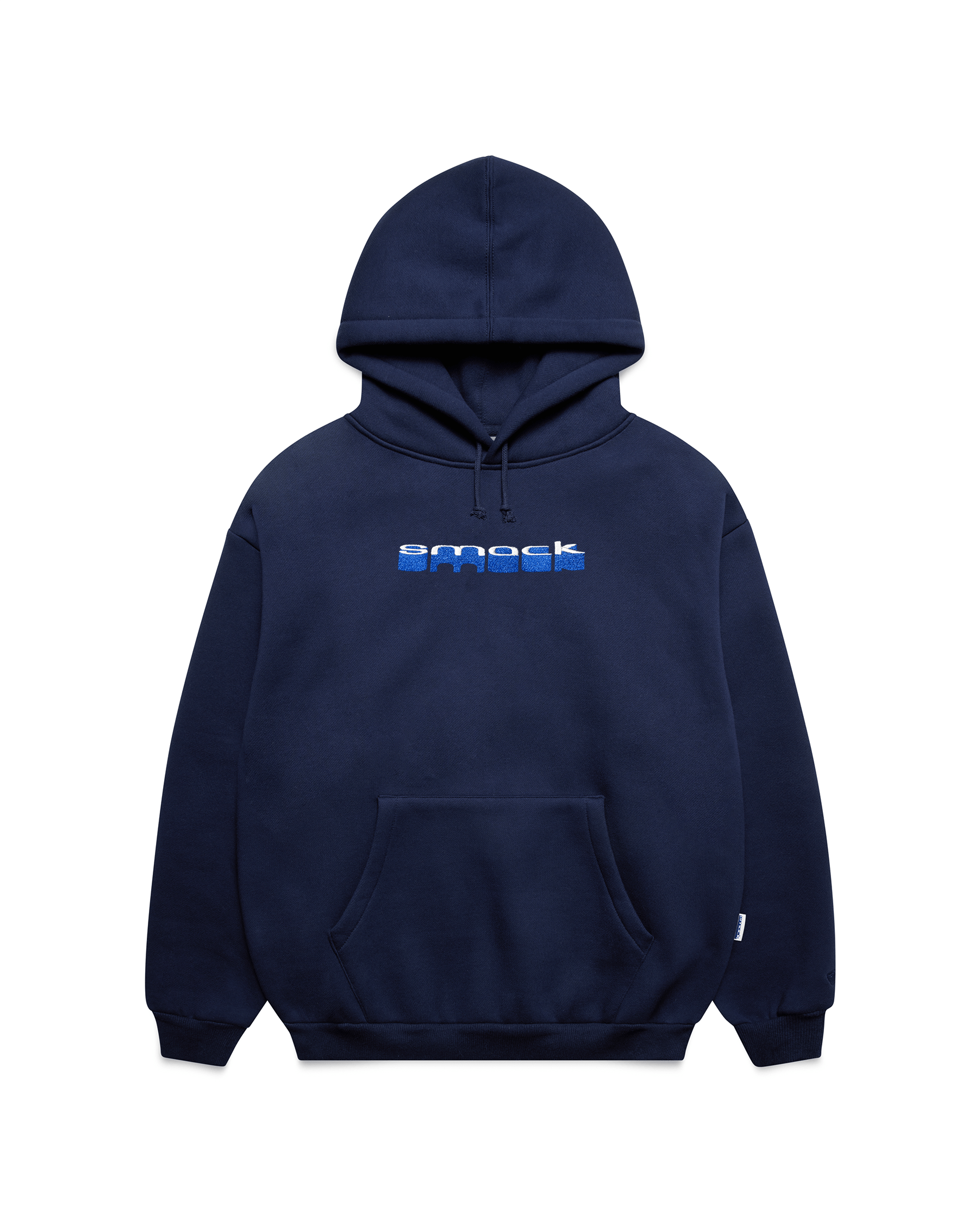 sunken embroidered hoodie - navy
