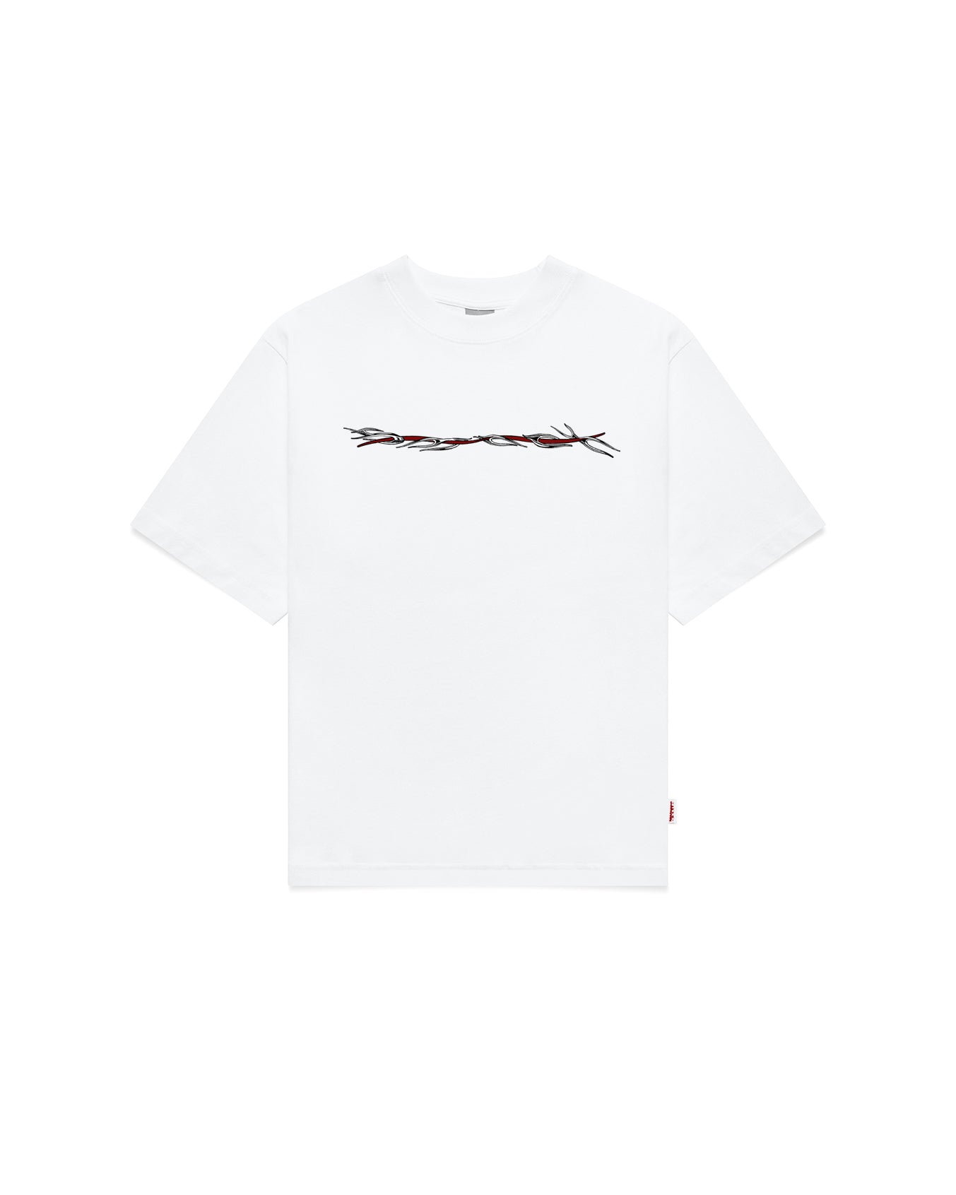 barb wire t-shirt - white