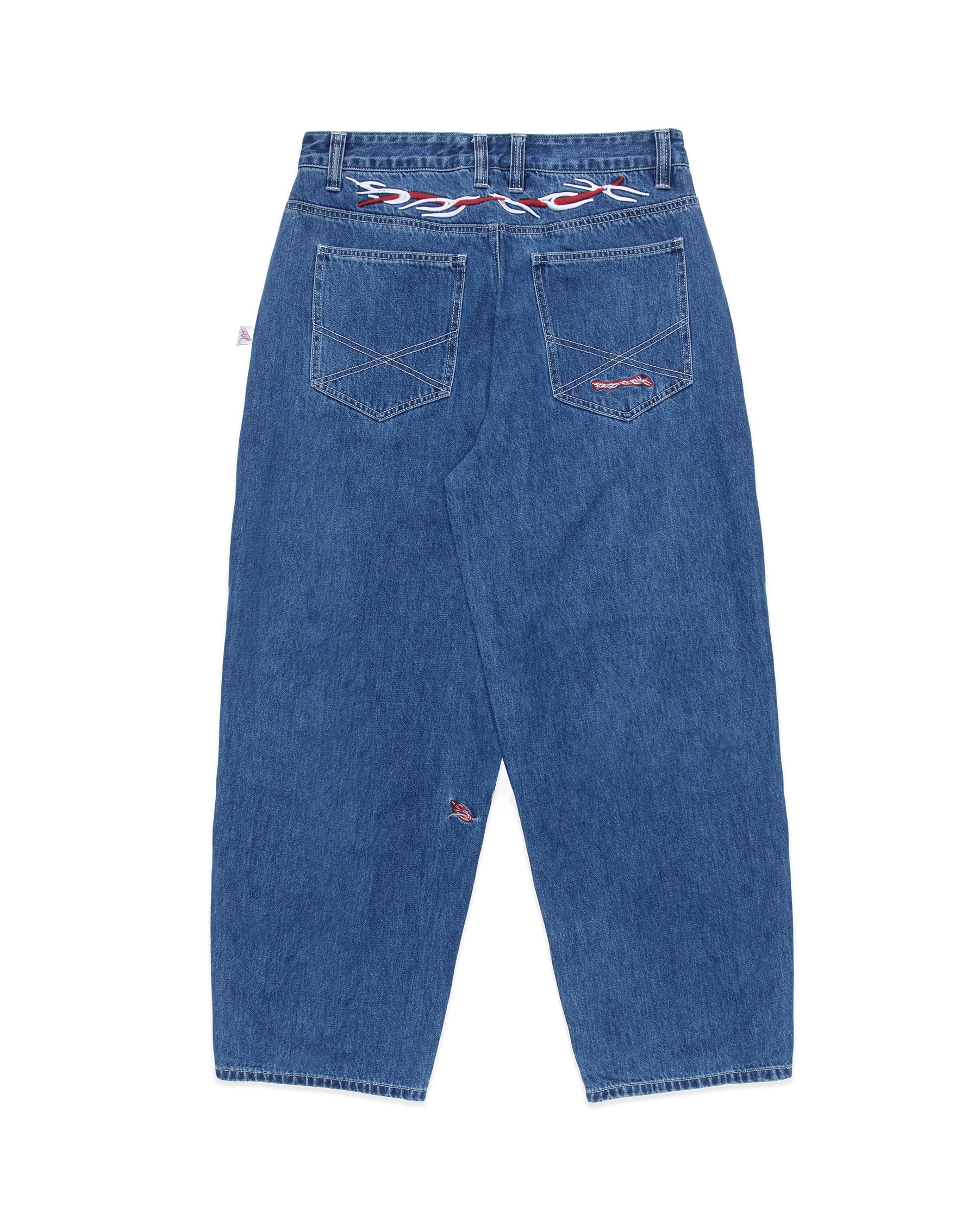 denim jeans barbwire - washed indigo
