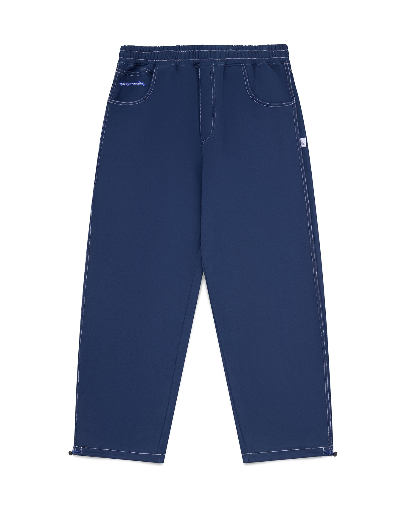 baggy sweatpants barbwire - navy