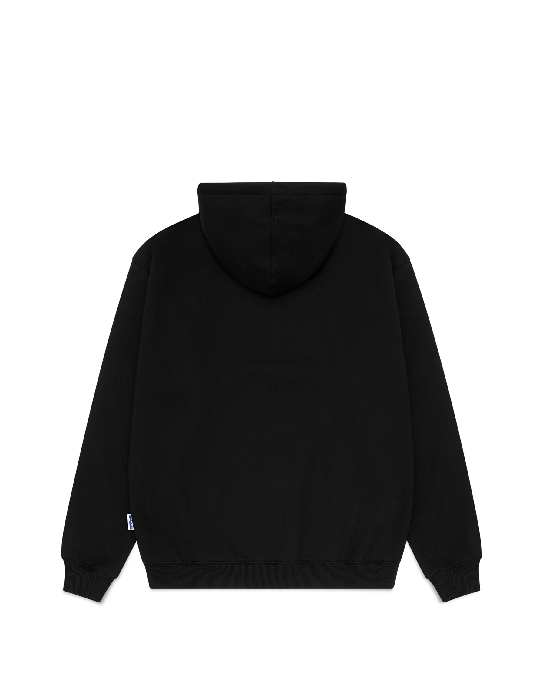 hoodie barbwire - blue + green embroidery
