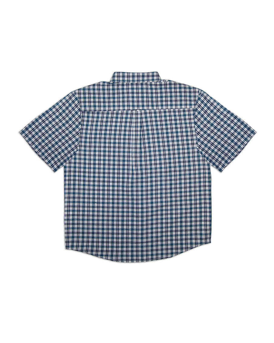 button up shirt - blue plaid