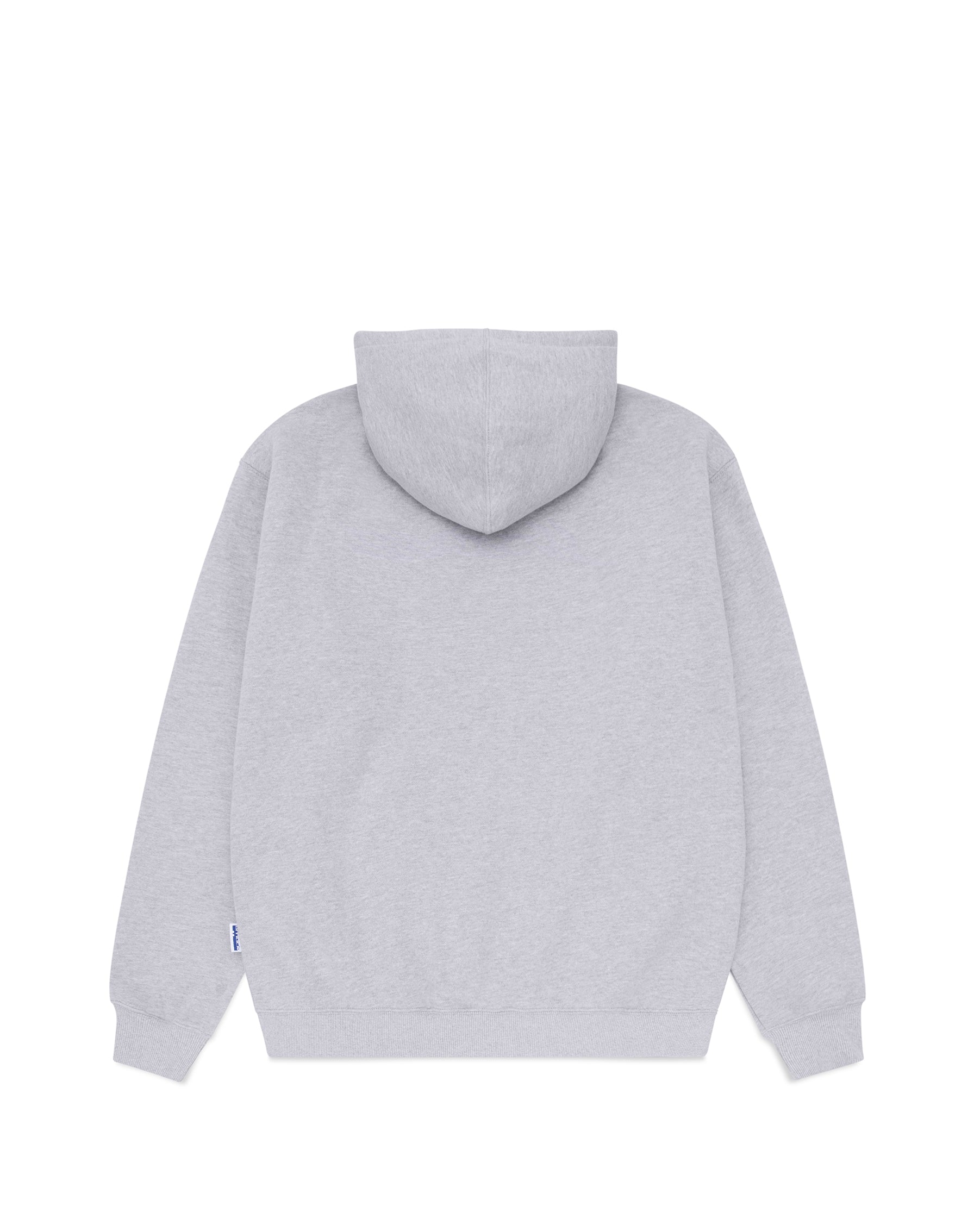 hoodie coral - blue embroidery