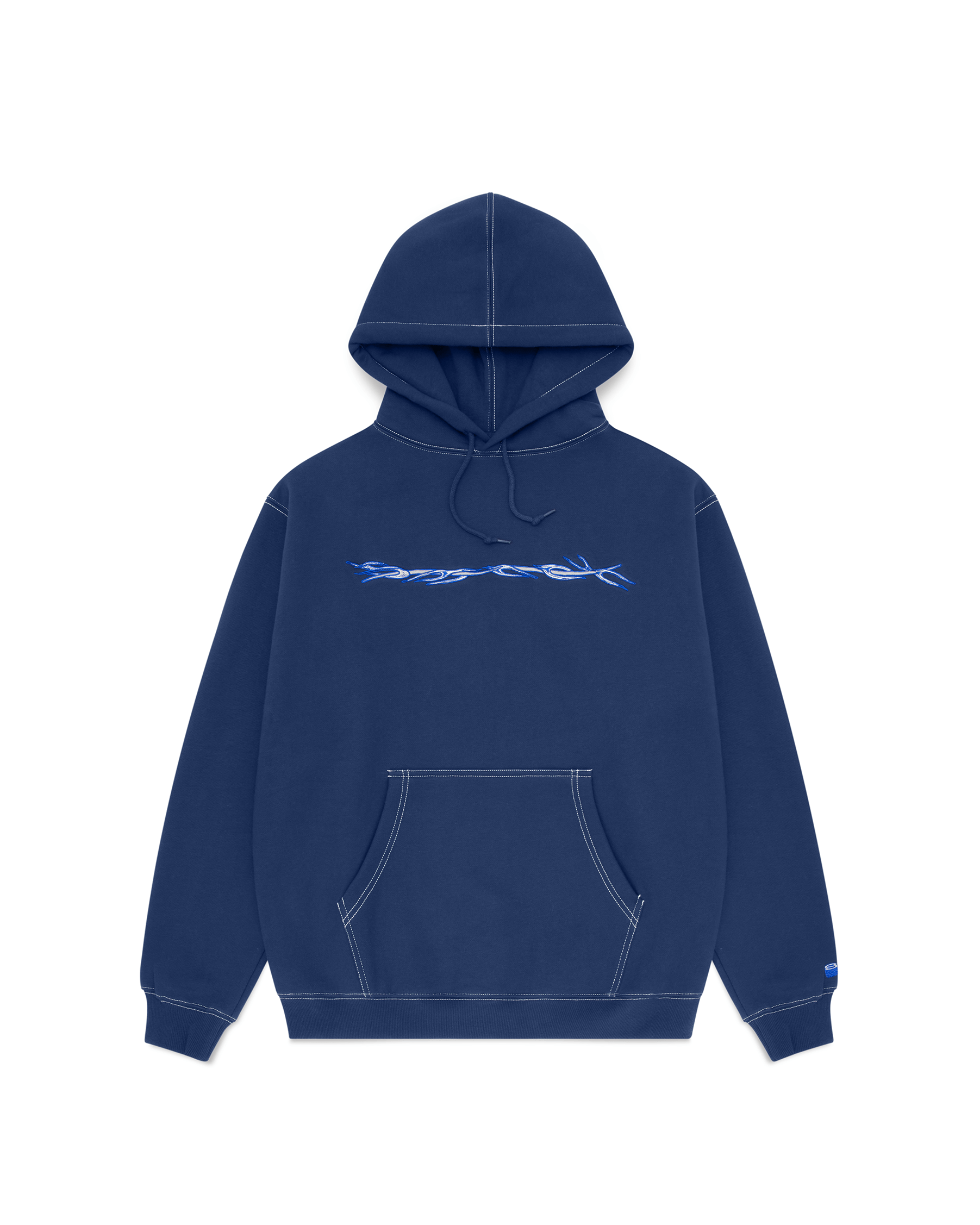 hoodie barbwire - contrast stitch