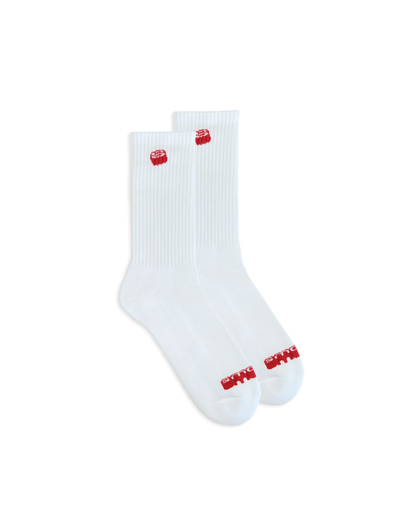red sunken socks - two pack