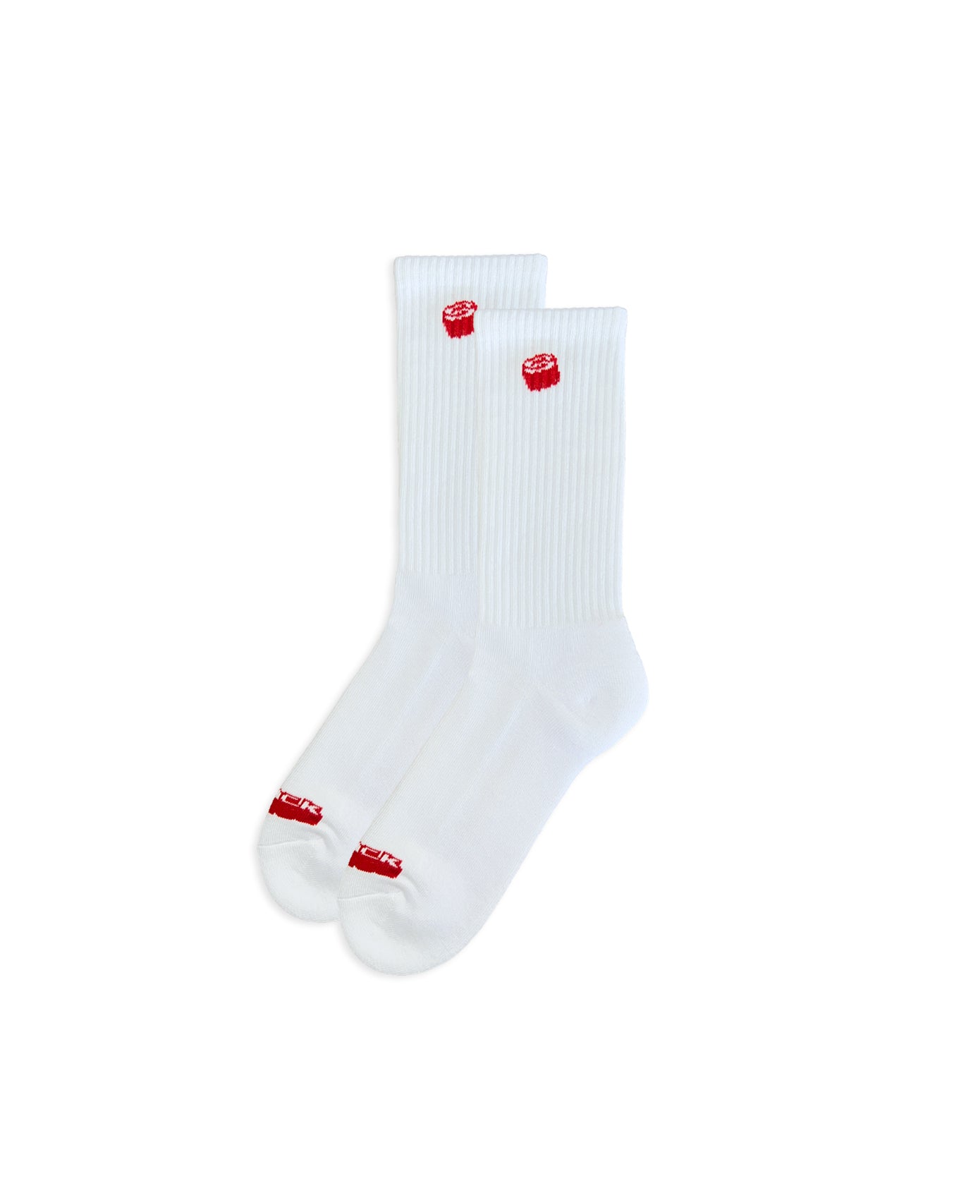 red sunken socks - two pack